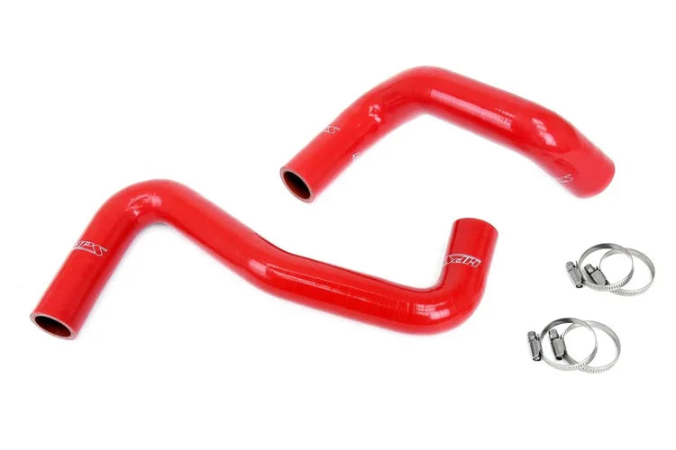 57-2058-RED HPS Red Coolant Hose Kit 240SX S13 S14 S15 LS Swap LS1 Water Pump 8 O'clock Thermostat Sr Radiator