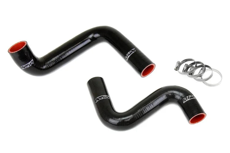 57-1955-BLK HPS Black Coolant Hose Kit 240SX S13 S14 S15 LS Swap LS1 Water Pump 9 O'clock Thermostat Ka Rad