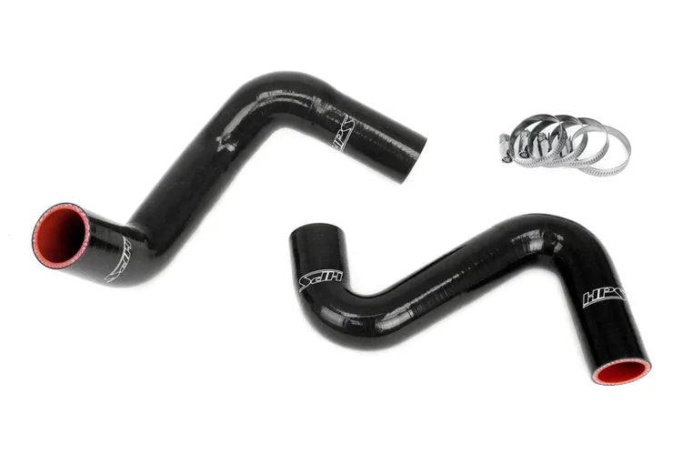 57-1992-BLK HPS Black Coolant Hose Kit 240SX S13 S14 S15 LS Swap LS3 LS7 Water Pump 8 O'clock Thermostat Sr Rad