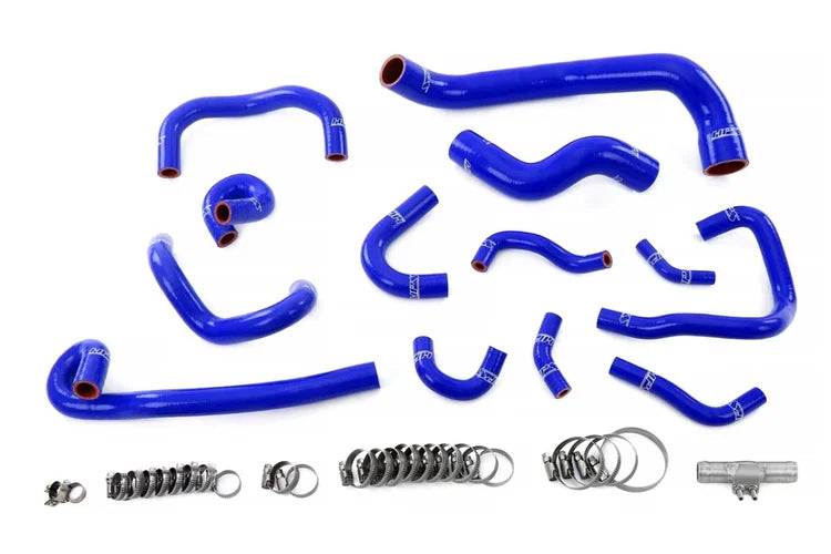 57-2135-BLUE HPS Blue Silicone Radiator + Heater + Ancillary Hose 1995-1998 Nissan Skyline GTR R33 RB26DETT