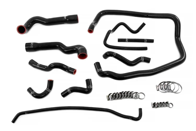 57-2088-BLK HPS Black Radiator + Heater + Throttle Body + Expansion Tank Coolant Hose 1996-1999 Bmw 328 M52B28