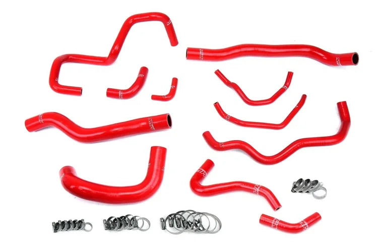 57-1876-RED HPS Red Radiator, Oil Cooler, Ancillary Hose 2006-2007 Mazda Mazdaspeed 6 Disi MZR 2.3L L3-VDT