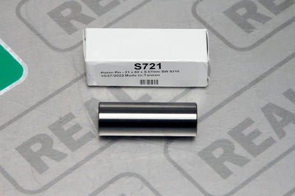 S721 Wiseco .827" (21mm) x 2.362" x .225" 9310 Steel Wrist Pin Wiseco Straight Wall Chamfered