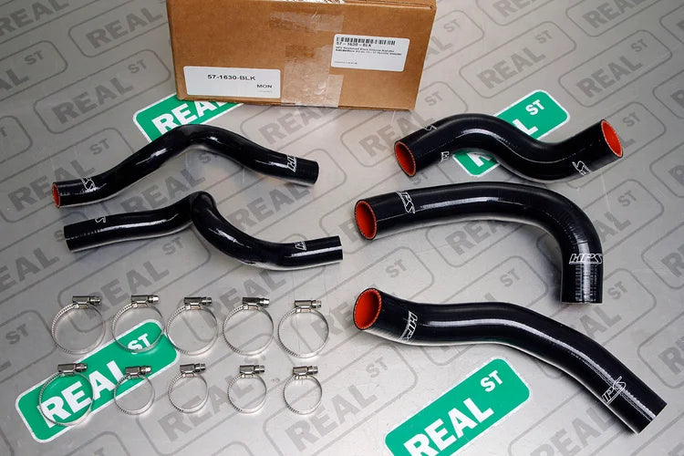 57-1630-BLK HPS Reinforced Black Silicone Radiator Coolant Hose Kit for 2013-2017 Hyundai Veloster 1.6L Turbo