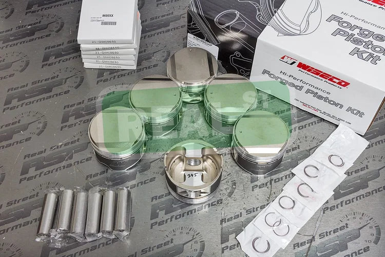 K591M865AP Wiseco AP Forged Pistons Nissan Skyline GT-R R32 R33 R34 RB26 RB26DETT 86.5mm +0.5mm 14 cc 8.2:1