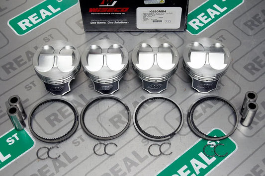 K590M84 Wiseco Forged Pistons Mazda MX-5 Miata 94-05 Protege BP 1.8L 84mm +1.0mm 7 cc 10.0:1