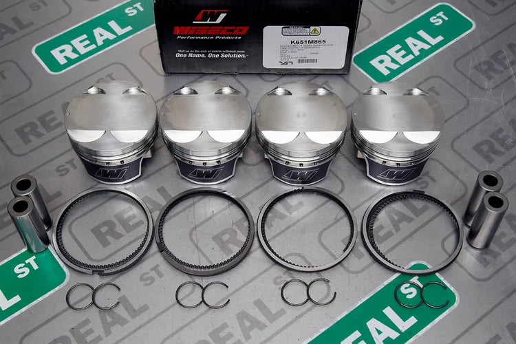 K651M865 Wiseco Forged Pistons Hyundai Genesis Coupe 2.0T 2.0L Theta G4KF 86.5mm +0.5mm -4 cc 9.25:1