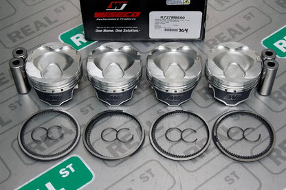 K727M8650 Wiseco Forged Pistons FA20F FA20DIT WRX 2015+ -9.5cc Dish 86.50mm 10.5:1
