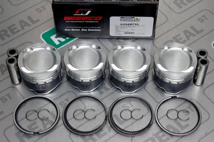 K554M795 Wiseco Forged Pistons Mazda MX-5 Miata B6 1.6L DOHC 79.5mm +1.5mm -13 cc 8.7:1