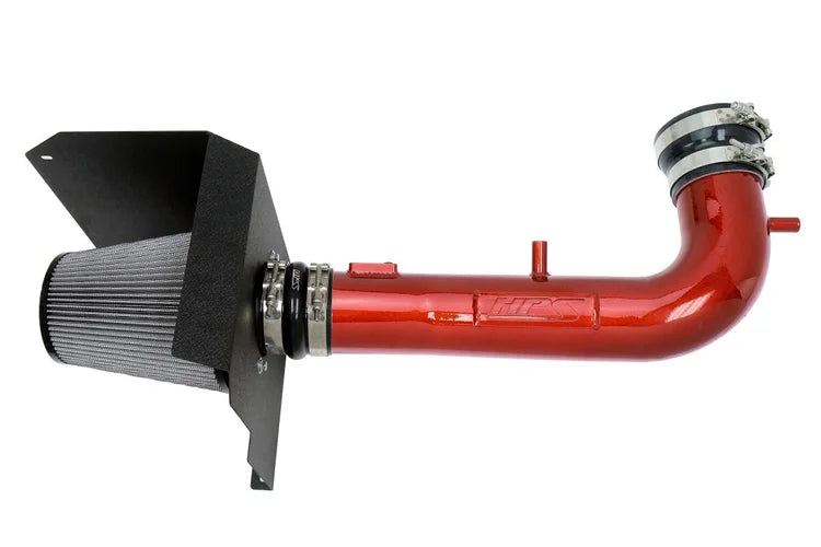 827-707R HPS Performance Air Intake w/ Heat Shield 2015-2020 Cadillac Escalade L86 6.0L V8 Red