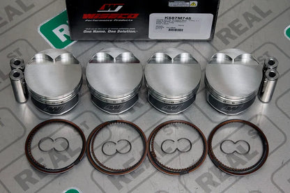 K687M745 Wiseco Forged Pistons 74.5mm +0.5mm -2.5cc Toyota 4E-FTE 8.1:1