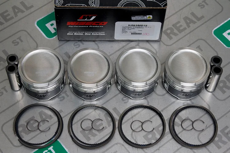 K563M815 Wiseco Forged Pistons Audi Volkswagen 1.8T 20V 20mm Pin 81.5mm +0.5mm -7 cc 9.7:1