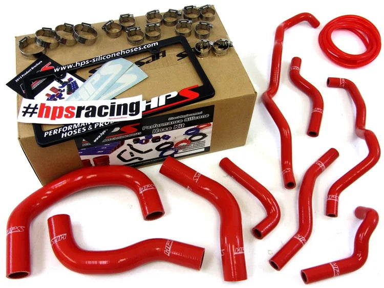 57-1341-RED HPS Radiator Hose Heater Hose Red Scion 2008-2014 iQ 1.3L 1NR-FE