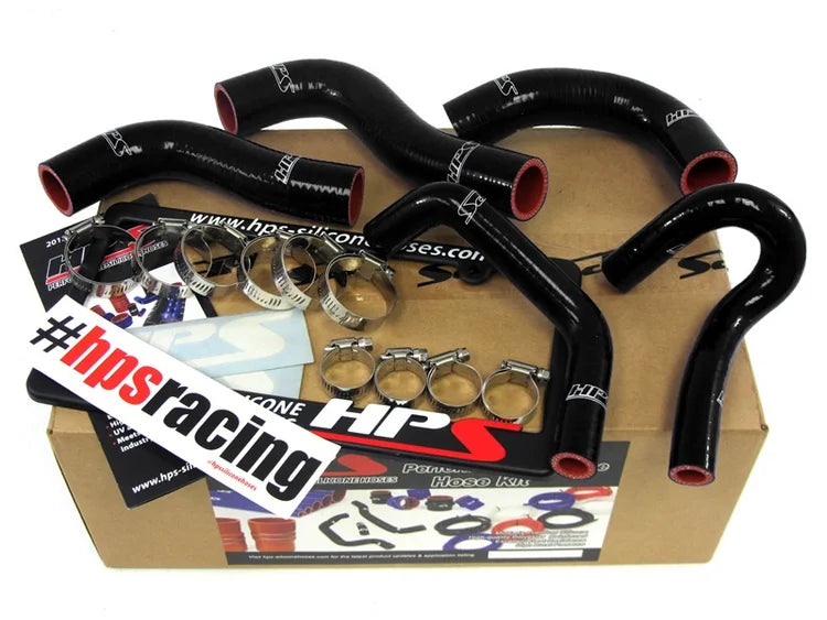 57-1412-BLK HPS Silicone Radiator Hose and Heater Hose Kit Black Mazda 1994-1997 Miata 1.8L Bp