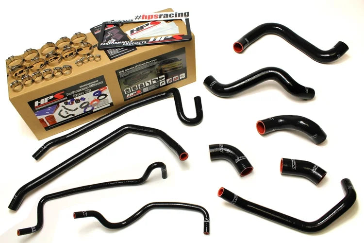 57-1429-BLK HPS Radiator Hose Heater Hose Black 2011-2014 Ford Mustang GT 5.0L V8 Boss 302