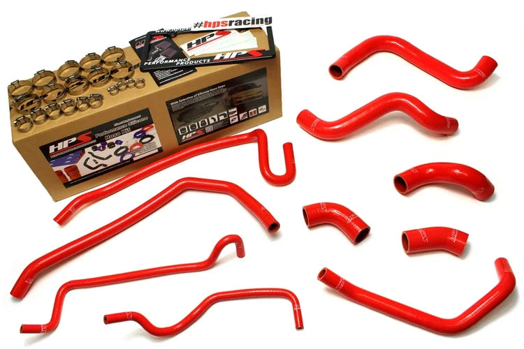 57-1429-RED HPS Radiator Hose Heater Hose Red 2011-2014 Mustang GT 5.0L V8 Includes Boss 302