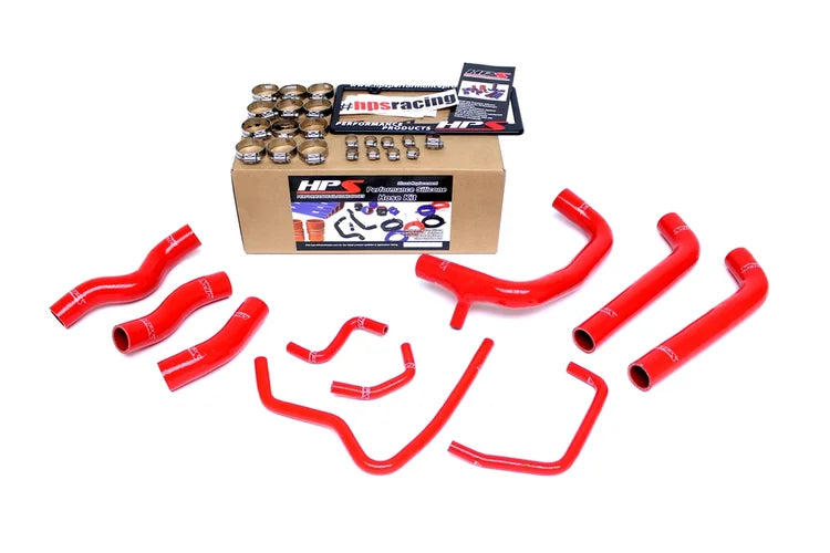 57-1432-RED HPS Silicone Radiator Hose Red Toyota 2000-2005 MR2 Spyder 1.8L 1ZZ-FED