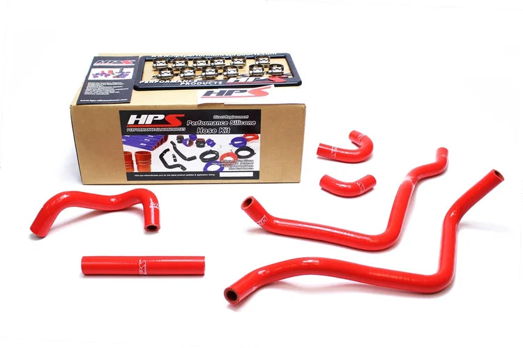 57-1433-RED HPS Silicone Heater Hose Red Toyota 2000-2005 MR2 Spyder 1.8L 1ZZ-FED