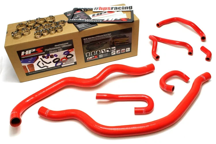 57-1490-RED HPS Silicone Radiator Hose and Heater Hose Kit Red Honda 2006-2009 S2000 F22C