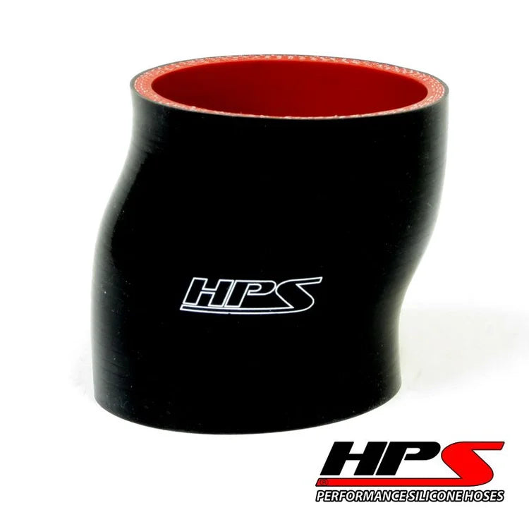 HTSOC-200-BLK HPS 4-PLY 2" ID X 3" Long Offset Coupler Hose Black 51MM ID X 76MM Length