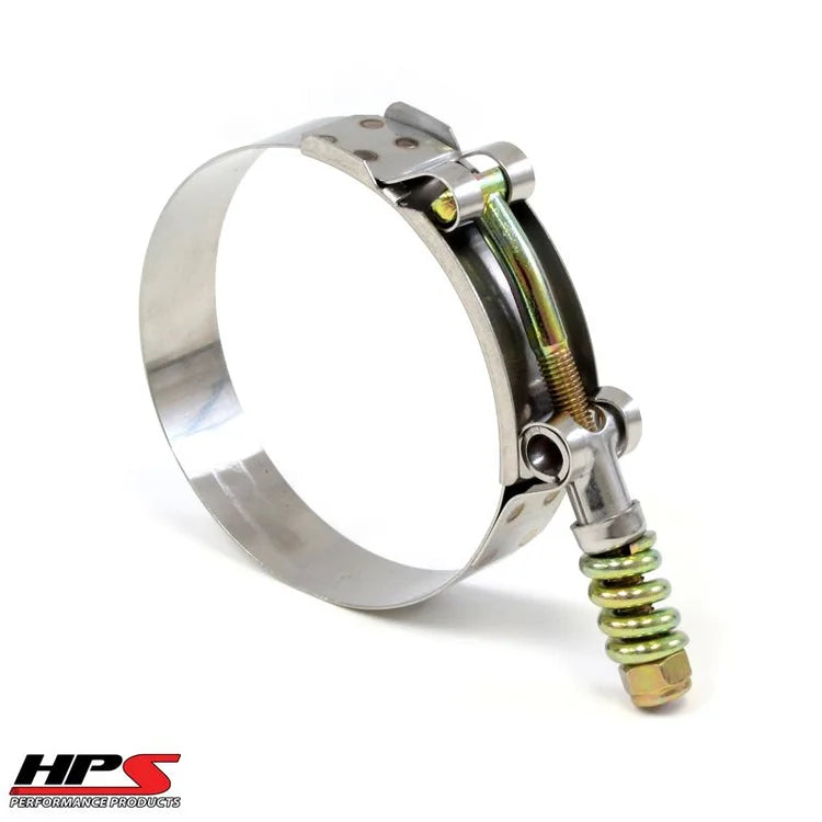 SLTC-475 HPS SS Spring Loaded T-Bolt Clamp SAE 124 for 4.5" ID Hose - 4.76"-5.08"