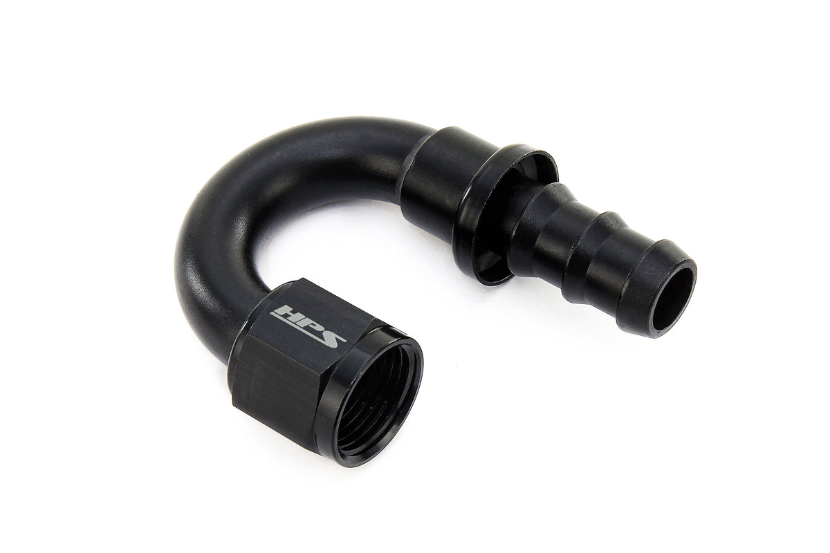 150-1804 HPS Aluminum AN-4 180 Push-On Hose End