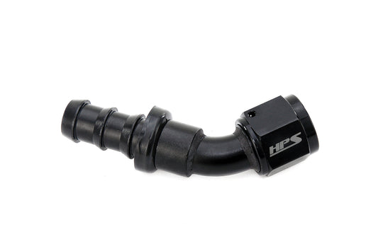 150-4508 HPS Aluminum AN-8 45 Push-On Hose End