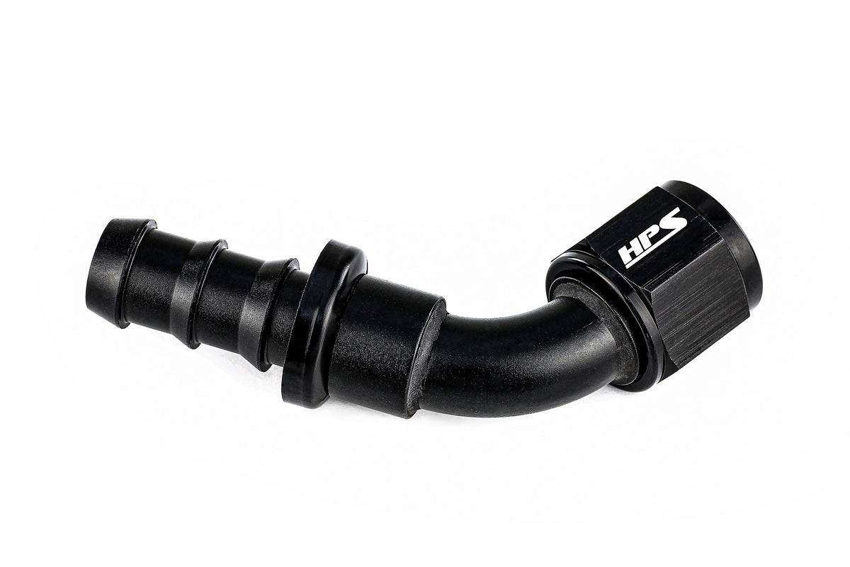 150-6004 HPS Aluminum AN-4 60 Push-On Hose End