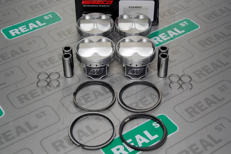K594M85 Wiseco Forged Pistons Honda Del Sol Civic Si 1.6L B16A 85mm +4.0mm 8.3 cc 11.7:1