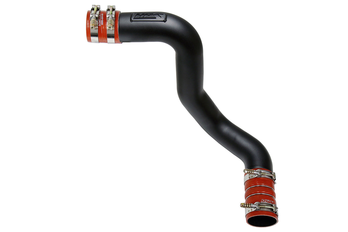 17-172WB HPS Black Intercooler Pipe 2003-2007 Ford F-250 Superduty Powerstroke 6.0L Diesel Turbo Cold Side with Orange Boots