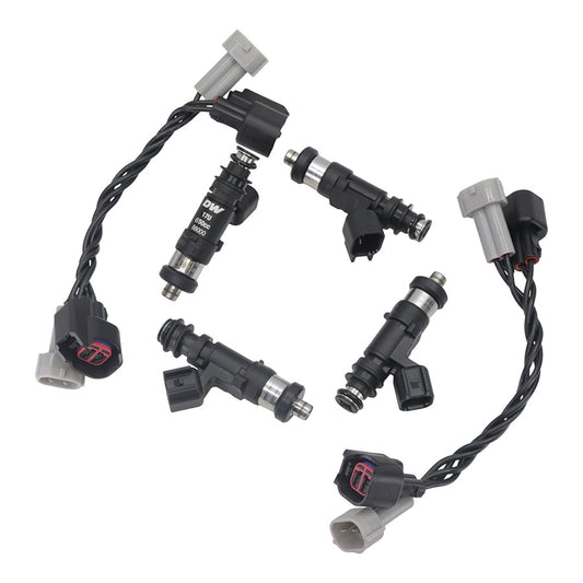 17U-07-0650-4 DeatschWerks 650cc Top Feed Fuel Injectors Subaru WRX 02-14 STi 07-19 EJ205 EJ255 EJ257