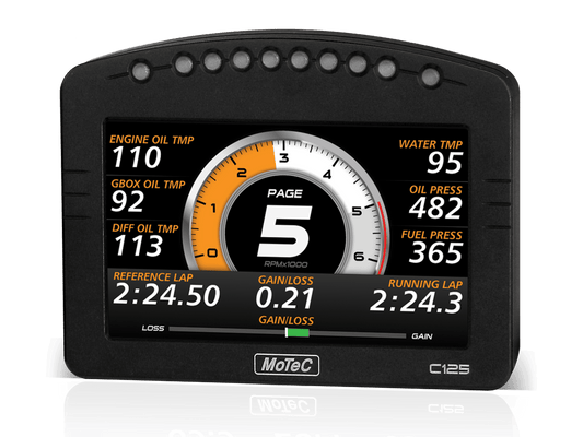 MoTec C125 5" Color Display W/USB