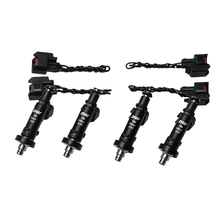 18U-04-0550-4 DeatschWerks Bosch EV14 550cc Fuel Injectors Set of 4 Civic 1992-2000 Integra 90-01 B/D/H OBD I II