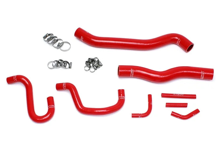 57-1518-RED HPS Red Silicone Radiator Heater Hose Kit for 2012-2016 Genesis Coupe 3.8L V6 Lhd