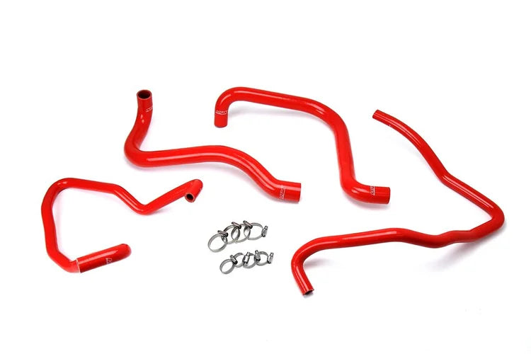 57-1589-RED HPS Red Silicone Radiator + Heater Hose Kit 2003-2006 Jeep Wrangler Tj SE 2.4L 4CYL Lhd