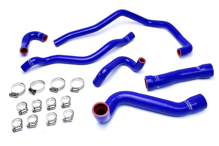 57-1543-BLUE HPS Blue Silicone Radiator Coolant + Heater Hose Kit 2001-2006 E46 M3 Left Hand Drive
