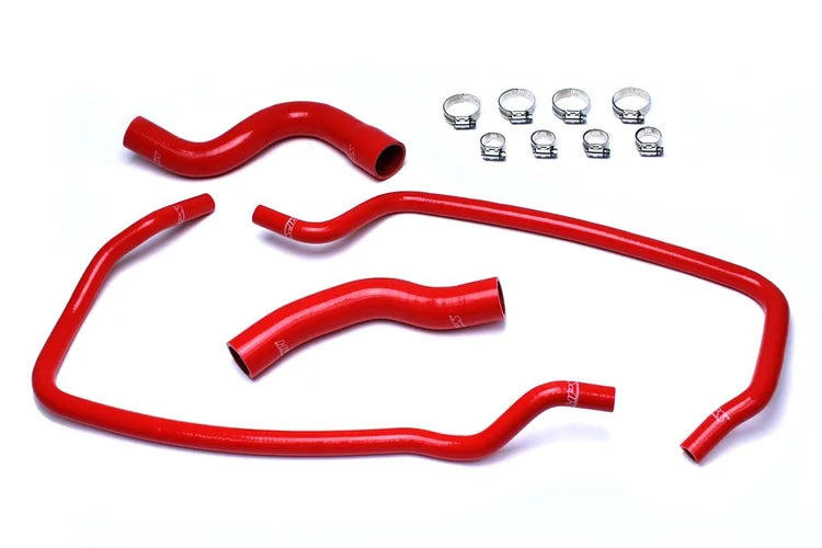 57-1449-RED HPS Red Heater Coolant Hose Kit 2001-2004 Jeep Grand Cherokee Wj 4.7L V8