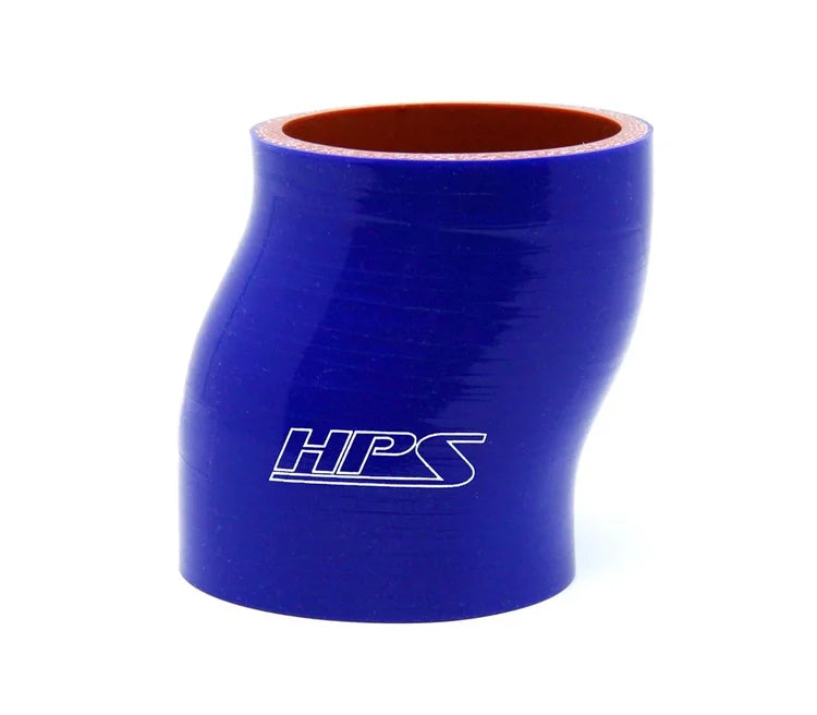 HTSOC-250-BLUE HPS 4-PLY 2.5" ID X 3" Long Offset Coupler Hose Blue 63MM ID X 76MM Length
