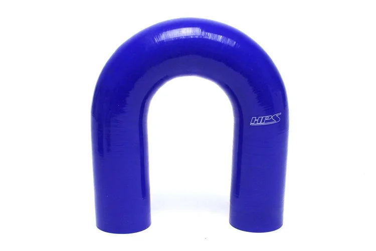 HTSEC180-162-BLUE HPS 1-5/8" ID 4-PLY 180 Degree U Bend Elbow Coupler Hose Blue 41MM ID