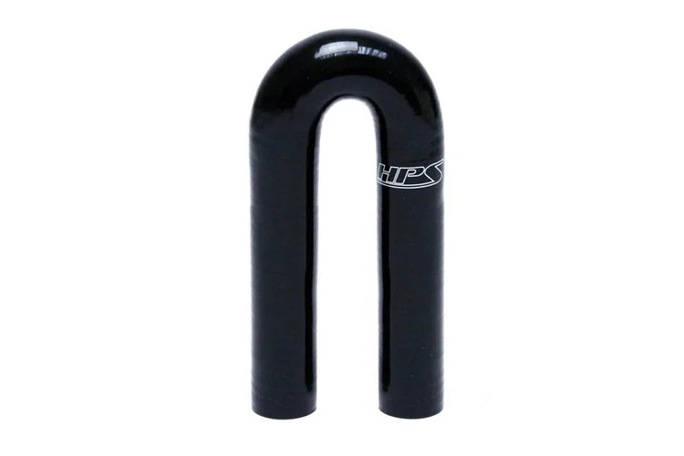 HTSEC180-062-BLK HPS 5/8" ID 4-PLY 180 Degree U Bend Elbow Coupler Hose Black 16MM ID