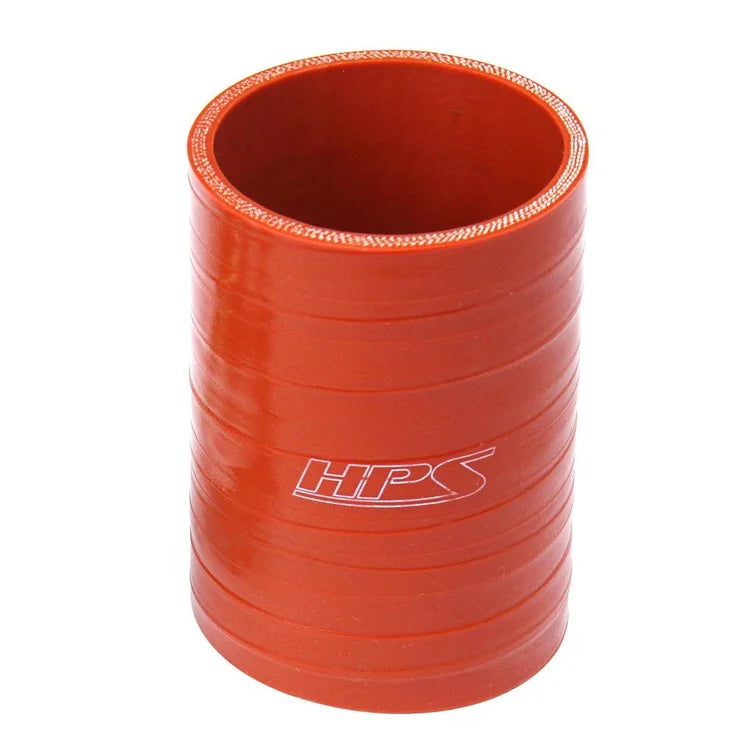 SC-350-L4-HOT HPS 3.5" ID X 4" Long 4-PLY Aramid Straight Coupler Hose Orange 89MM ID X 102MM Length