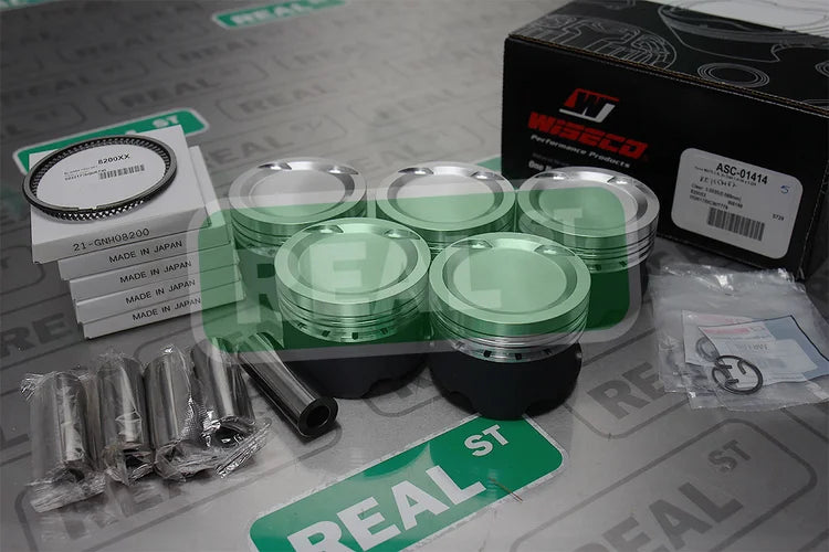 KE155M82 Wiseco Forged Pistons Volvo 850 2.3L 20V Turbo B5234T 82mm +1.0mm -10 cc 8.5:1