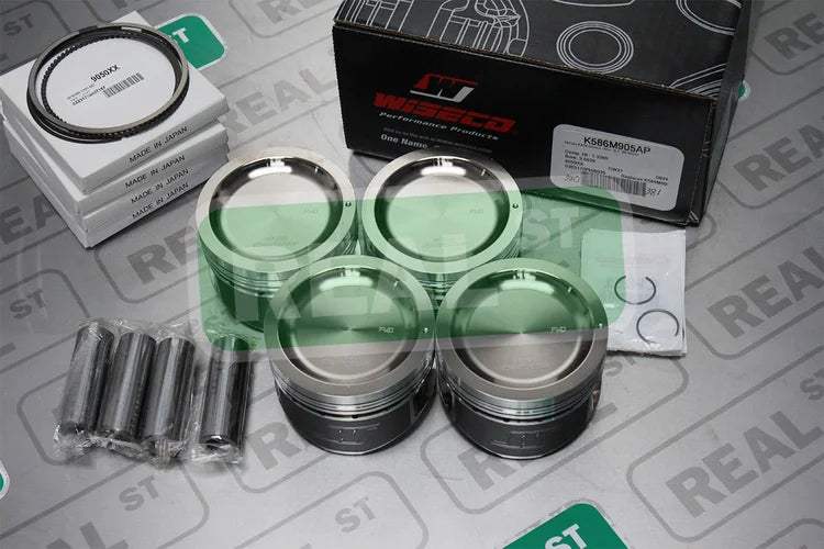 K586M905AP Wiseco AP Forged Pistons Nissan Altima 240SX S13 S14 2.4L 16V KA24DE 90.5mm +1.5mm -22 cc 9.1:1