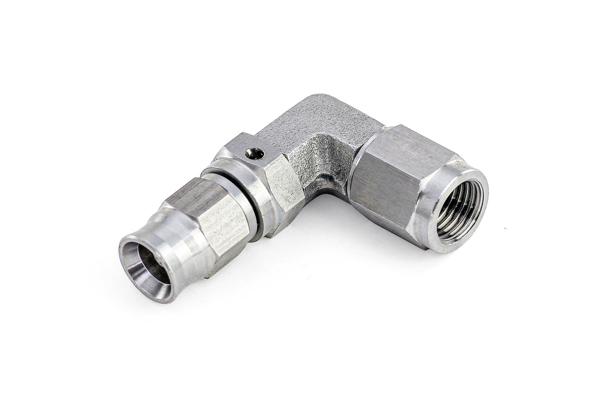 350-9003SS HPS Stainless Steel AN-3 90 Ptfe Hose End SS