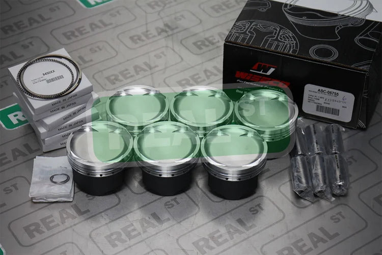 KE118M845 Wiseco Forged Pistons BMW Single Vanos 2.5L M52B25 84.5mm +0.5mm -5 cc 8.8:1
