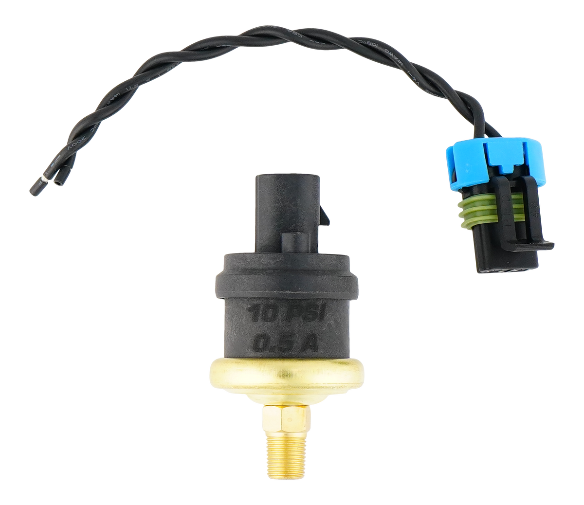 4-HOBBS-10 DeatschWerks 10psi 1/8th NPT Adjustable (8-12PSI) Hobbs Switch with Pigtail (0.5A)