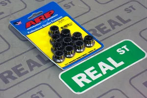300-8334 ARP 1/2"-20 12pt Nut kit 10 PC Pack 8740 Black Oxide Finish