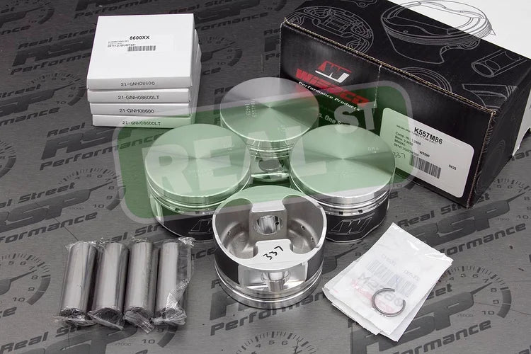 K557M86 Wiseco Forged Pistons Nissan Sentra 180SX 200SX 240SX Silvia S13 S14 SR20DE SR20DET 86mm 0cc 10.9:1