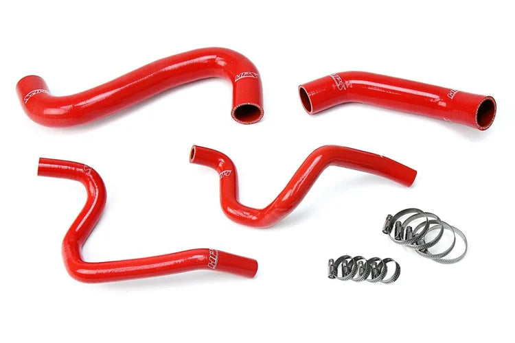 57-1731-RED HPS Red Reinforced Silicone Radiator + Heater Hose Kit 2002 Impreza 2.5L Non Turbo Left Hand Drive