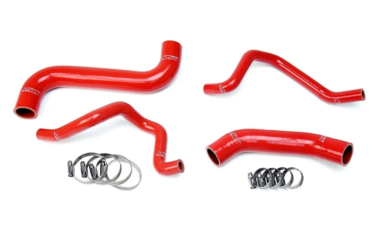 57-1733-RED HPS Red Reinforced Silicone Radiator + Heater Hose Kit 2004-2005 Impreza 2.5L Non Turbo Left Hand Drive